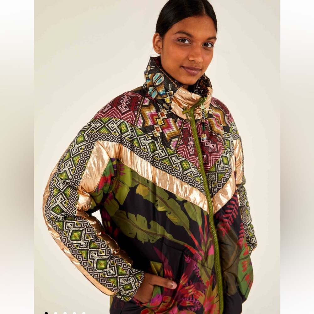 Multicolor Patterned Women's Jacket